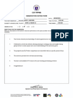 Cot - Rpms Observation Notes Form 2023