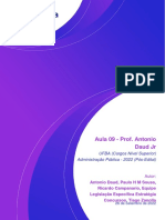 Aula 09 - Prof. Antonio Daud JR: UFBA (Cargos Nível Superior) Administração Pública - 2022 (Pós-Edital)