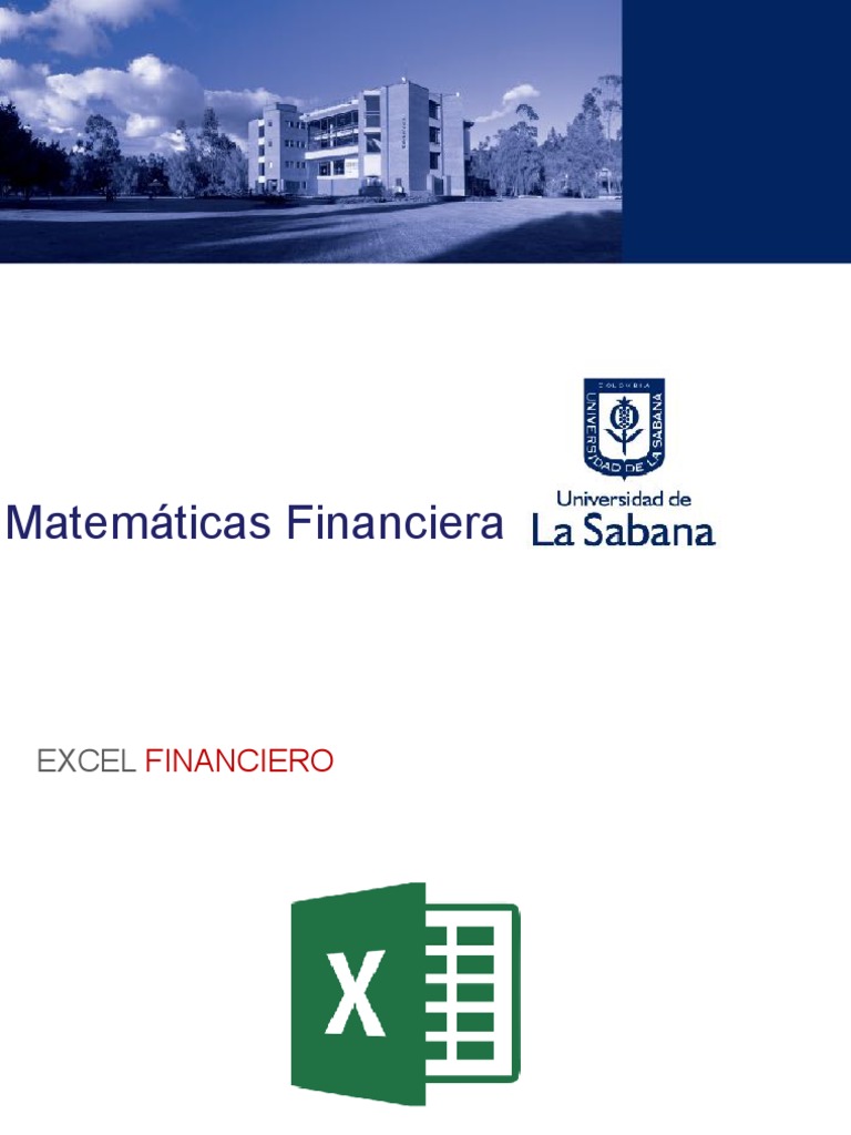 Matemáticas Financieras y Cálculos Excel | PDF | Finanzas y dinero