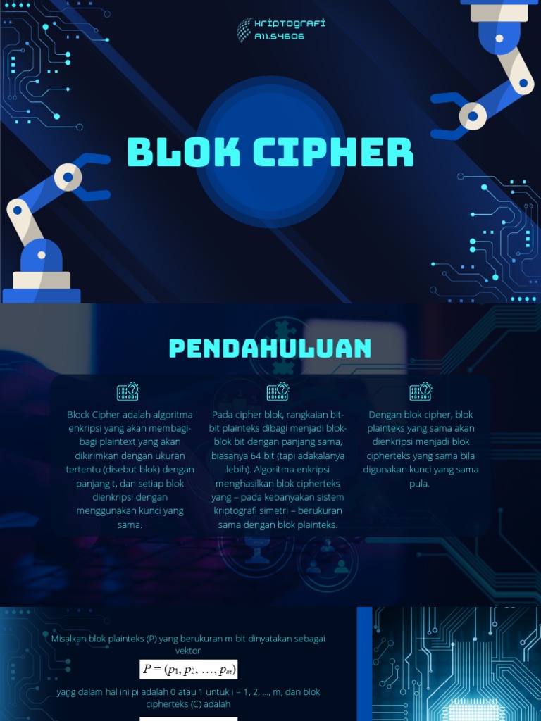 Pengantar Cipher Blok dalam Kriptografi | PDF | Metode & Bahan Ajar
