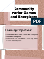 Chapter 7 Community Parlor Games and Energizers