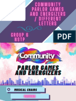 Chapter 8 Community Parlor Games and Different Letters