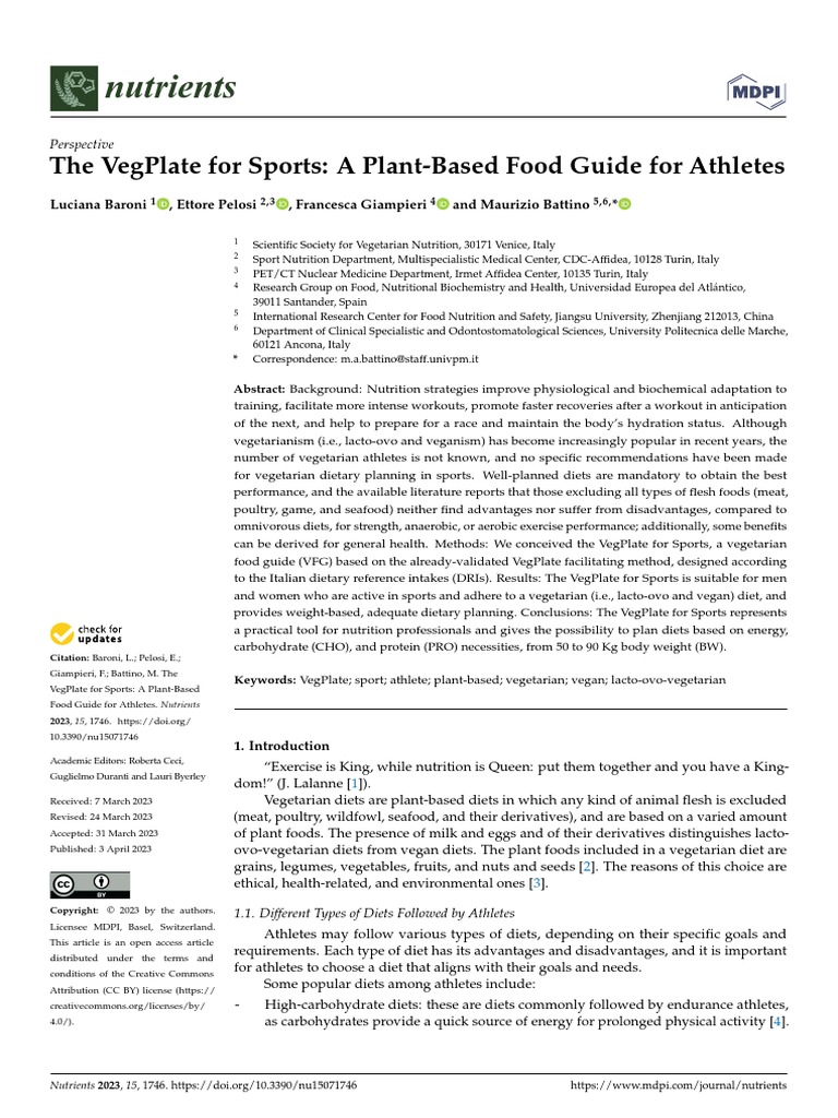 Nutrients-Vegan Nutrition | PDF | Diet & Nutrition | Diet (Nutrition)