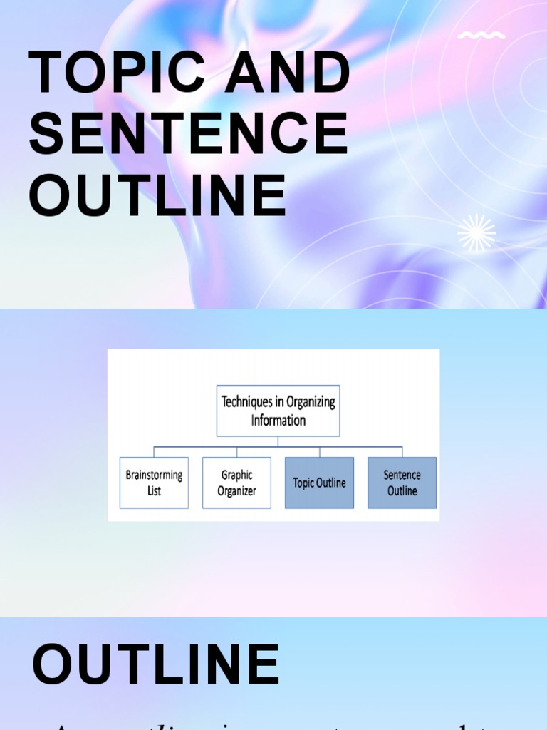 3rd Topic And Sentence Outline PDF Sentence Linguistics Phrase