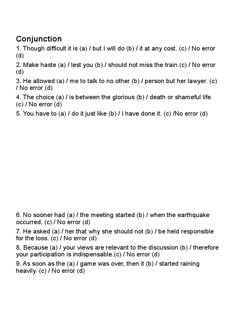 Conjunction Level 2 PDF