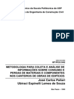 1999 - Metodologia para Coleta e Análise de Informações Sobre Consumo e Perdas de Materiais e Componentes-José Carlos Paliari, Ubiraci E. L. Souza