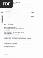TEFL Teacher Record Answer Key | PDF | Part Of Speech | Teachers