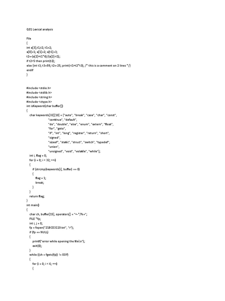 Q01 lexical analysis pdf