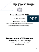 Education Honours-General Cbcs