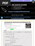 DDP - Solution - JEE ADVANCED - Matrices & Determinants