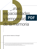 De algunas espacialidades y temporalidades de la memoria