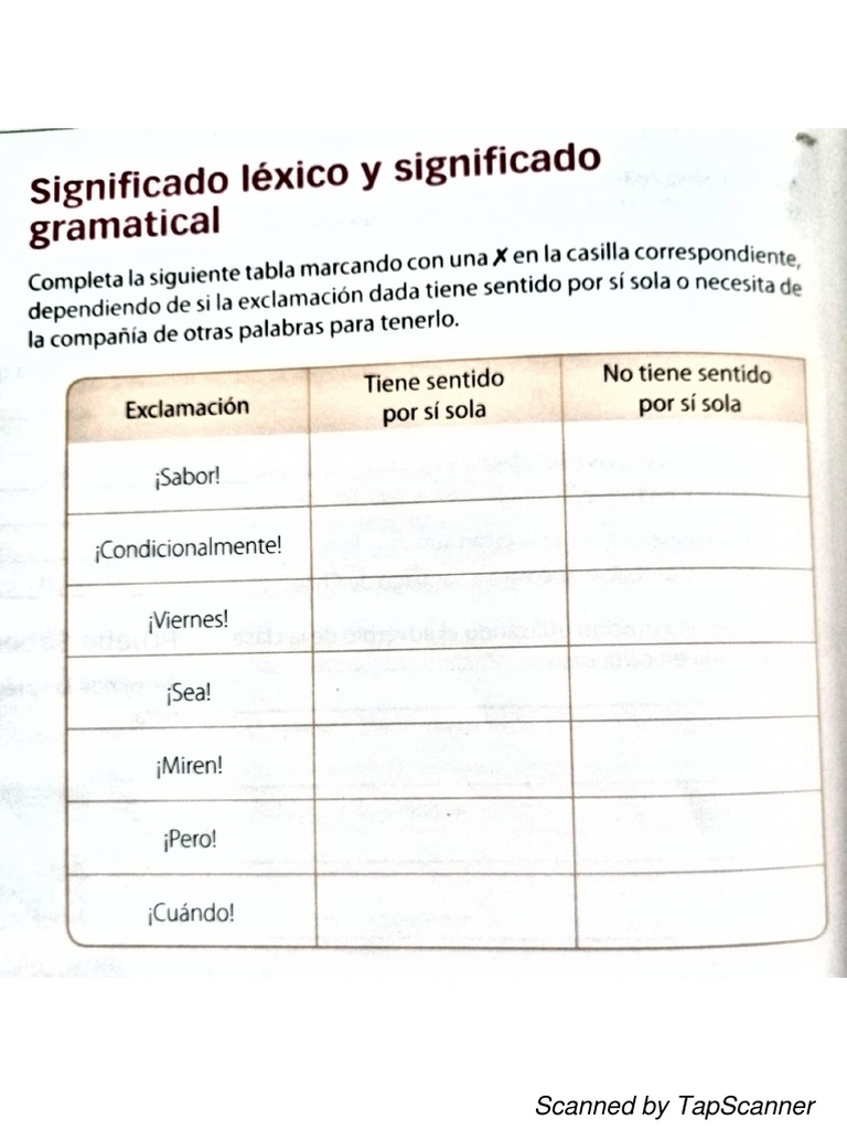 significado lexico y significado gramatical. PDF