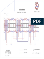 Winding Diagram: Motor 1 Phase, 4 Pole, 32 Slot