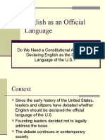 English As An Official Language 3