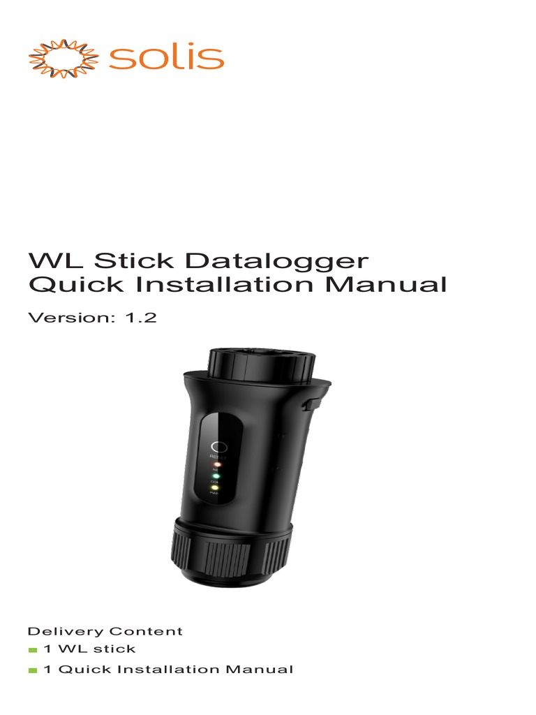 Solis Manual S2-WL-ST (4pin) V1.2 | PDF