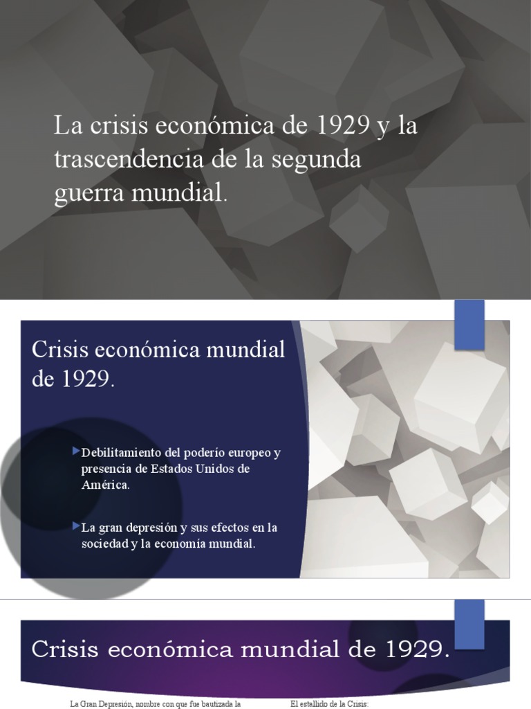 Crisis de 1929 y su impacto en WWII | PDF | Gran depresion | Alemania nazi