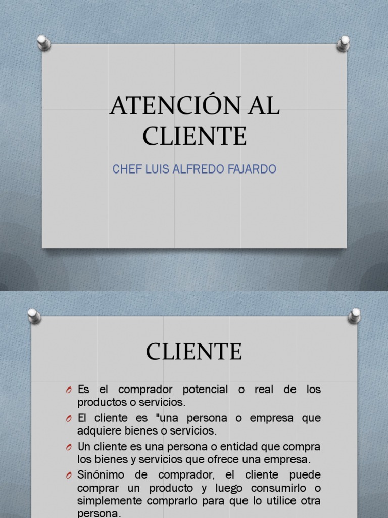 Atención al Cliente en Restaurantes y Bares | PDF | La satisfacción del ...