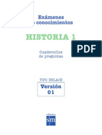 Examenes de Conocimientos HISTORIA 1