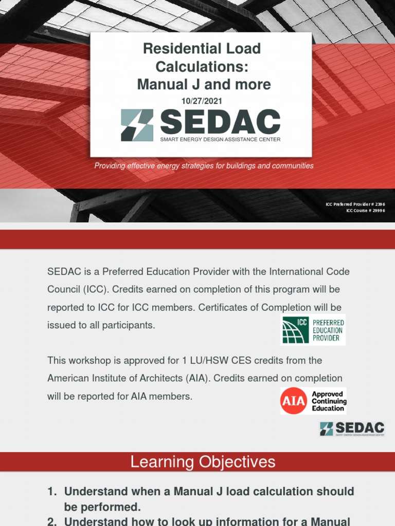 Manual J Load Calculations and More PDF