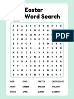 Easter Word Search Worksheet