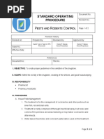 Standard Operating Procedure For Pest Control | PDF | Pest Control ...