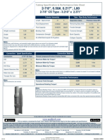 2-7/8'' CS Type - 3.210'' X 2.371'': Tubing Specification & Performance Data Sheet