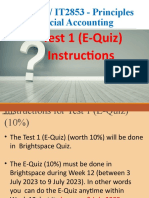 2023S1 - Instructions For Test 1 (Equiz) & Mock Test