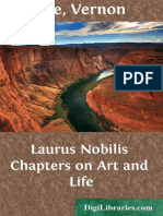 Laurus Nobilis Chapters On Art and Life