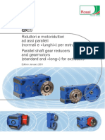 GX09 Parallel Shaft Gear Reducers and Gearmotors Standard and Long For Extruders 4073