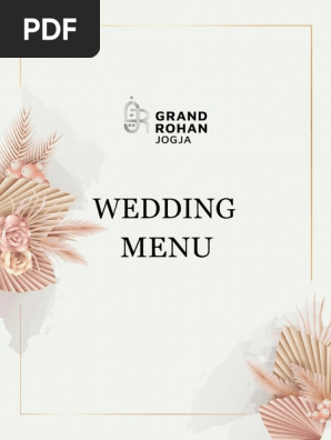 WEDDING MENU A, UPDATE 2023