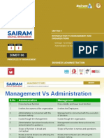 1.3 Administration VS Management