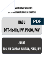 Jadwal Imunisasi Tahun 2023