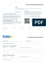 BIKE24 Formulario de Devolucion