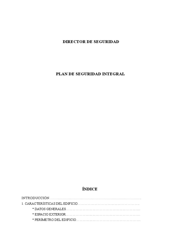 Plan de Seguridad Integral 2023 | PDF