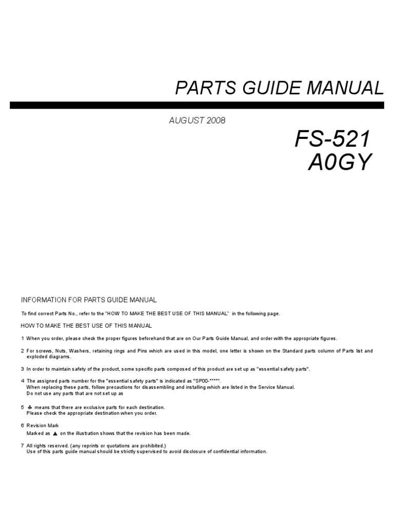 FS-521 A0gy | PDF | Machines | Mechanics