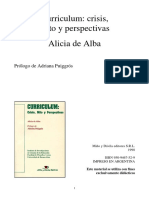 De Alba - Nocion de Curriculum y Sujetos del Curriculum