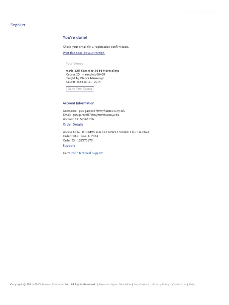 Register Pearson MyLab & Mastering PDF