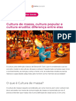 Cultura de Massa, Cultura Popular e Cultura Erudita - Diferença Entre Elas - Blog Do Portal Educação