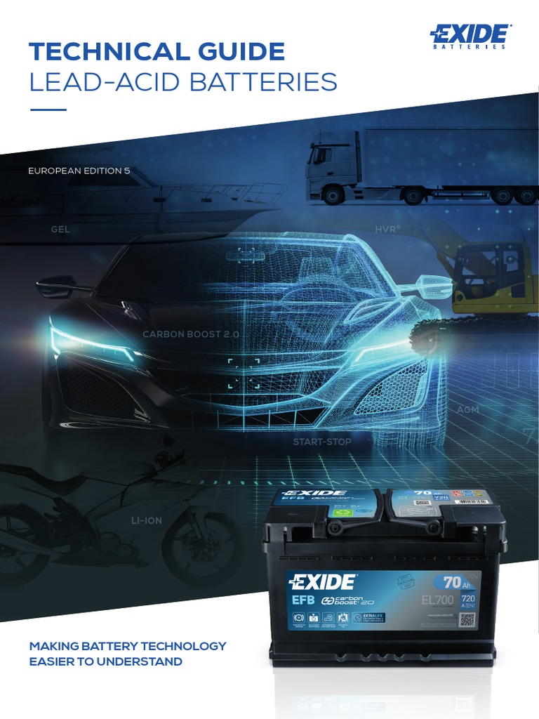 EXIDE Batteries Technical Guide 2020 PDF Rechargeable Battery