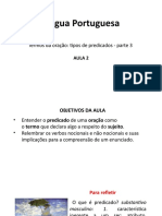 Língua - Portuguesa - Tipos de Predicados 1