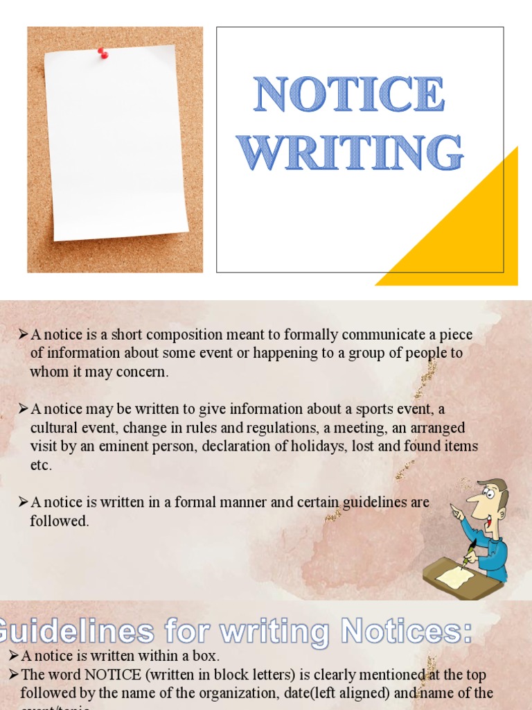 Notice Writing PDF | PDF