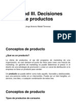 Unidad III. Decisiones de productos