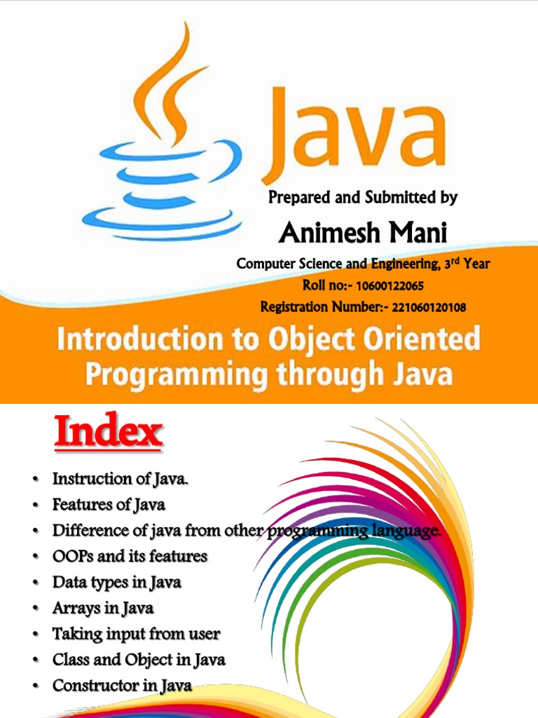 Animesh Mani (OOP) | PDF | Class (Computer Programming) | Inheritance ...