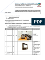 Especificaciones Alcaldia Muebles