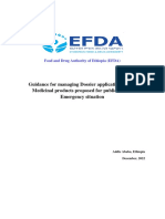 Guideline For Emergency Use Authorization of Medicines For Public Emergency Situations