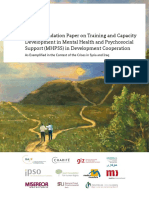 Recommendation Paper On Training and Capacity Development in Mhpss
