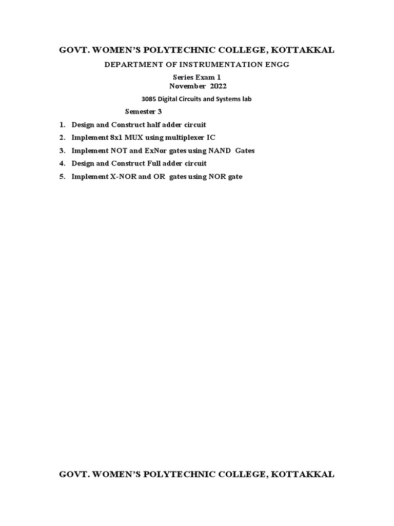 Lab Exam Questions Pdf