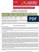 Brokerage Structure - ABSL Multi Asset Allocation Fund NFO