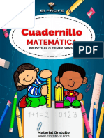 Cuadernillo de Matematica para Preescolar o Primer Grado Elprofe20