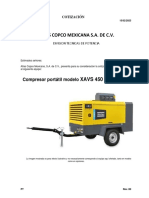 Compresor Portatil XAVS450CudT2 PCF 0223 00 JCPT
